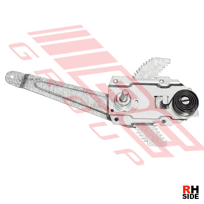 WINDOW REGULATOR - R/H - REAR DOOR - MANUAL - TO SUIT - TOYOTA HILUX 2015-  4DR