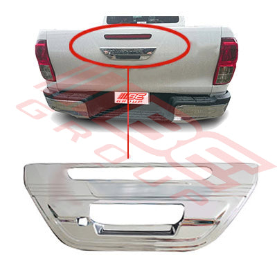 TAILGATE HANDLE SURROUND - CHROME - TO SUIT - TOYOTA HILUX 2015-