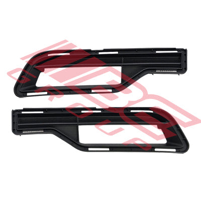 8128290-84 - FRONT BUMPER LOWER VALANCE GRILLE SET - L&R - TO SUIT - TOYOTA HILUX 2020-  SR5 CRUISER F/LIFT