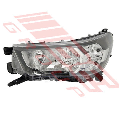 8128294-23 - HEADLAMP - L/H - W/SOCKET - MANUAL - HALOGEN - TO SUIT - TOYOTA HILUX 2020- FACELIFT
