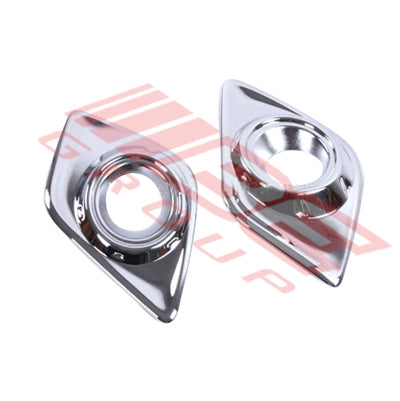 8128294-80PG - FOG LAMP COVER SET - L&R - W/HOLE - CHROME TO SUIT - TOYOTA HILUX 2015-