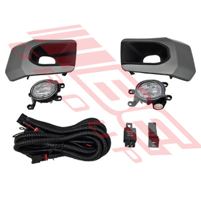 FOG LAMP SET - L&R - WITH COVERS, WIRING & SWITCH - TOYOTA HILUX 2020-  SR5 CRUISER F/LIFT