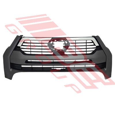 GRILLE - BLACK - WITH CHROME MOULDING - TOYOTA HILUX 2020-  SR5 CRUISER F/LIFT