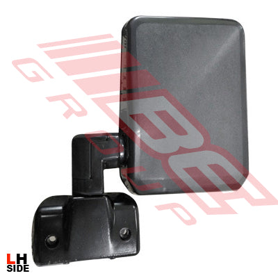 DOOR MIRROR - L/H - BLACK - TO SUIT - TOYOTA LAND CRUISER FJ70/75
