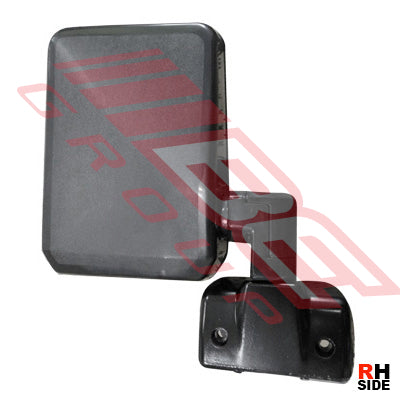 DOOR MIRROR - R/H - BLACK - TO SUIT - TOYOTA LAND CRUISER FJ70/75