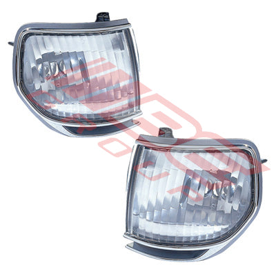 8132097-90PG - CORNER LAMP SET - L&R - CRYSTAL TYPE TO SUIT - TOYOTA LAND CRUISER FJ80 1993-
