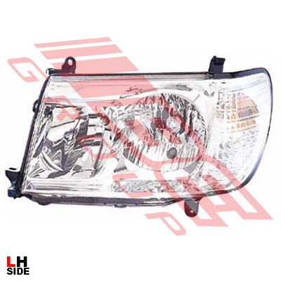 HEADLAMP - L/H - TO SUIT - TOYOTA LAND CRUISER FJ100 2005- F/L