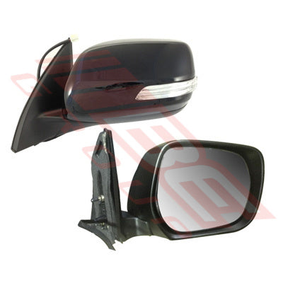 8136216-02 - DOOR MIRROR - R/H - ELECTRIC - BLACK - W/LED - TO SUIT - TOYOTA PRADO KZJ150 2009-