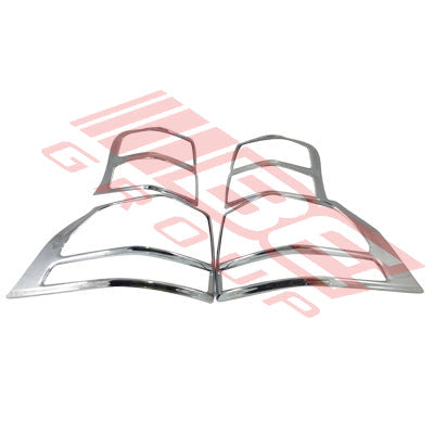 8136298-95PG - REAR LAMP FRAME SET - L&R - CHROME TO SUIT - TOYOTA PRADO KZJ150 2009-