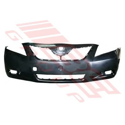 FRONT BUMPER - MAT/BLACK - W/O LICENSE HOLE - TOYOTA CAMRY ACV40 2006-