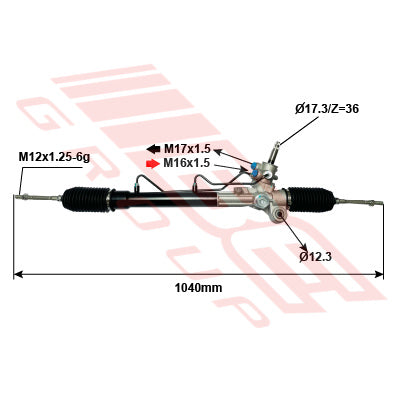 STEERING RACK - RHD - TOYOTA COROLLA 2007-  ALTIS
