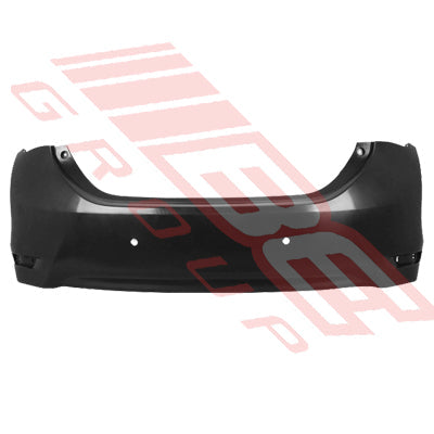 8179495-05 - REAR BUMPER - MAT/BLACK - W/2 SENSOR HOLES - TO SUIT - TOYOTA COROLLA 2014- SEDAN