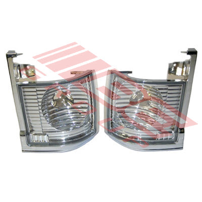 8192097-82PG - CORNER LAMP - SET - CHROME STYLE TO SUIT - TOYOTA HIACE 1993- IMPORT