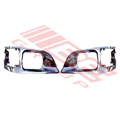 8194099-07PG - BEZEL SET - L&R - ALL CHROME - PERFORMANCE TYPE TO SUIT - TOYOTA HIACE 1999- NZ TYPE