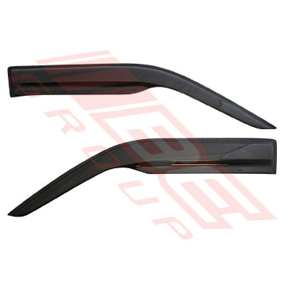 8194110-92PG - DOOR VISOR/WEATHERSHEILD SET - L&R - 2 PCS - DOUBLE SIDED CARBON - TO SUIT - TOYOTA HIACE 2004-