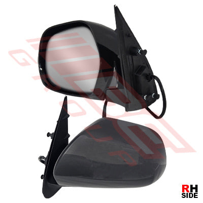 DOOR MIRROR - L/H - MAT/BLACK - ELECTRIC - RETRACTABLE TYPE - TOYOTA HIACE 2014-  F/LIFT LATE