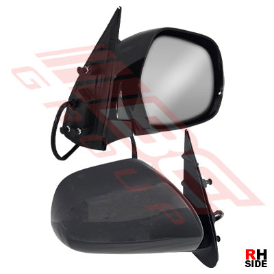 DOOR MIRROR - R/H - MAT/BLACK - ELECTRIC - RETRACTABLE TYPE - TOYOTA HIACE 2014-  F/LIFT LATE