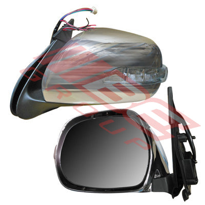 8194116-85PG - DOOR MIRROR - L/H - CHROME - ELECTRIC - W/LED TO SUIT - TOYOTA HIACE 2004-