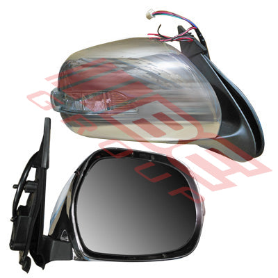 8194116-86PG - DOOR MIRROR - R/H - CHROME - ELECTRIC - W/LED TO SUIT - TOYOTA HIACE 2004-