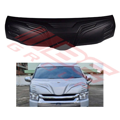 BONNET COVER - SUPERMAN TYPE - HIGH ROOF - WIDE - TO SUIT - TOYOTA HIACE 2004-  WIDE