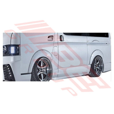 8194131-45PG - FENDER FLARE TRIM KIT - 6 PCS - CARBON  - TO SUIT - TOYOTA HIACE 2004-