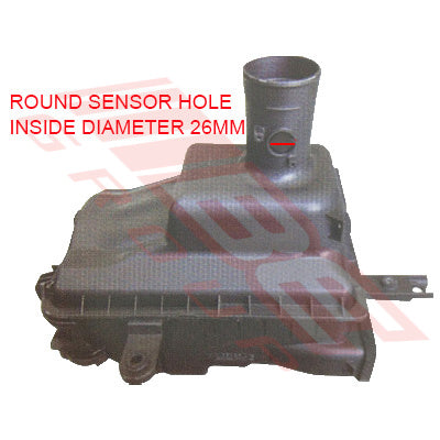 8194151-10 - AIR FILTER BOX - DIESEL - 26mm ROUND SENSOR HOLE - TO SUIT - TOYOTA HIACE 2010-  F/LIFT