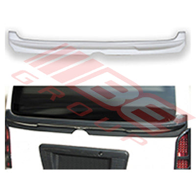 TAILGATE MID SPOILER - ABS - BELOW WINDSCREEN GLASS - TO SUIT - TOYOTA HIACE 2004-  NARROW