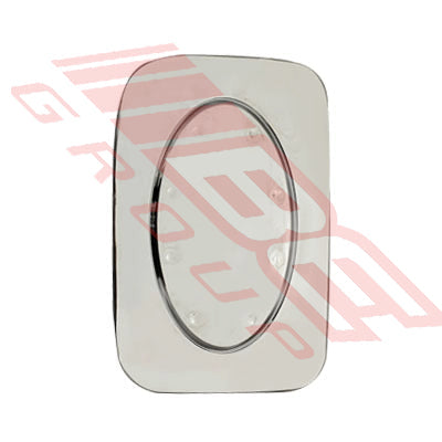 8194184-50 - CHROME FUEL TANK COVER (PETROL FLAP) - TO SUIT - TOYOTA HIACE 2004-