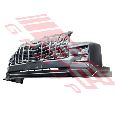 8194190-43PG - FRONT BUMPER - ABS - WIDE - C/W GRILLE - FOG LAMPS - LOWER LIP - TO SUIT - TOYOTA HIACE 2014-  F/LIFT LATE  WIDE