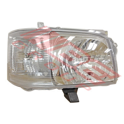 8194194-2CF - HEADLAMP - R/H - BULB SHIELD TYPE - CERTIFIED - TO SUIT - TOYOTA HIACE 2004-