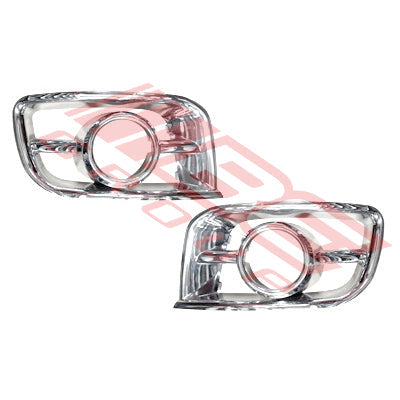 8194194-55PG - FOG LAMP FRAME SET CHROME - L&R TO SUIT - TOYOTA HIACE 2004-  NARROW