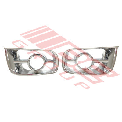 8194194-56PG - FOG LAMP FRAME SET CHROME - L&R TO SUIT - TOYOTA HIACE 2004-  WIDE