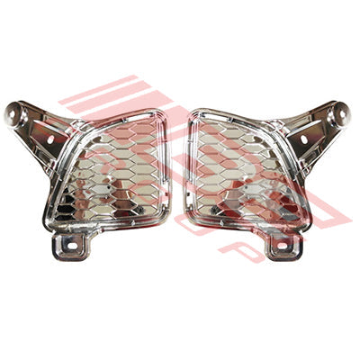8194194-70PG - FOG LAMP COVER SET - L&R - CHROME - PERFORMANCE TYPE TO SUIT - TOYOTA HIACE 2010-  F/LIFT