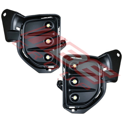 8194194-76PG - FOG LAMP COVER SET - L&R - LED TO SUIT - TOYOTA HIACE 2014- F/LIFT LATE
