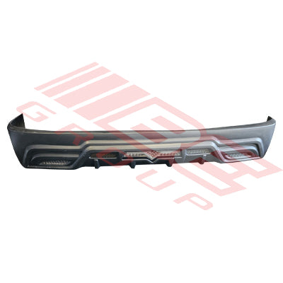 REAR BUMPER - WITH LED SMOKEY BRAKE LIGHT - TO SUIT - TOYOTA HIACE 2004-  WIDE