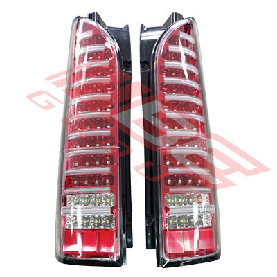 8194198-53PG - REAR LAMP - SET - L&R - FULL LED - RED TO SUIT - TOYOTA HIACE 2004-