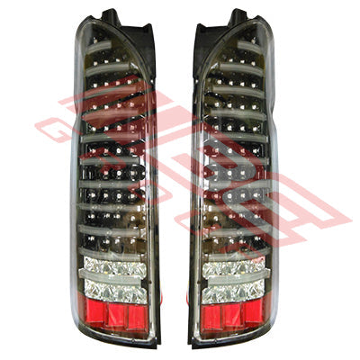 8194198-54PG - REAR LAMP - SET - L&R - FULL LED - BLACK TO SUIT - TOYOTA HIACE 2004-