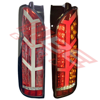 8194198-63PG - REAR LAMP - LAMBO STYLE - SET - L&R - LED TO SUIT - TOYOTA HIACE 2004-