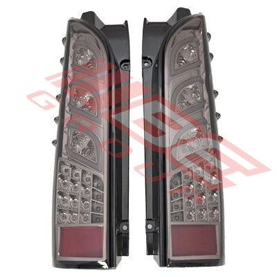 8194198-64PG - REAR LAMP - SET - L&R - LED - BLACK BASE TO SUIT - TOYOTA HIACE 2004-