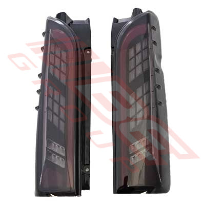 8194198-65PG - REAR LAMP - SET - L&R - LED - BLACK - TO SUIT - TOYOTA HIACE 2004-
