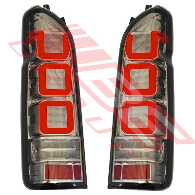 8194198-73PG - REAR LAMP - SET - L&R - LED - SMOKED TYPE - TO SUIT - TOYOTA HIACE 2004-