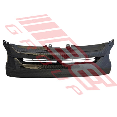 GRILLE - PLASTIC CARBON DESIGN - WIDE - TO SUIT - TOYOTA HIACE 2014-  F/LIFT LATE