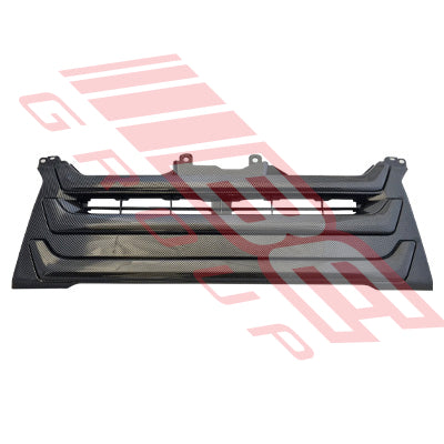 GRILLE - PLASTIC CARBON DESIGN - NARROW - 3 BAR TYPE - TO SUIT - TOYOTA HIACE 2014-  F/LIFT LATE
