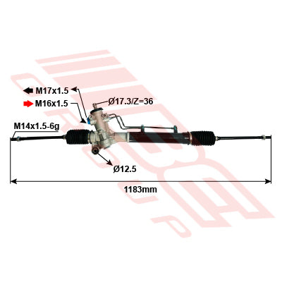 8198033-01 - STEERING RACK - RHD - TO SUIT - TOYOTA RAV 4 - SXA10/11 - 3/5DR H/B - 96-