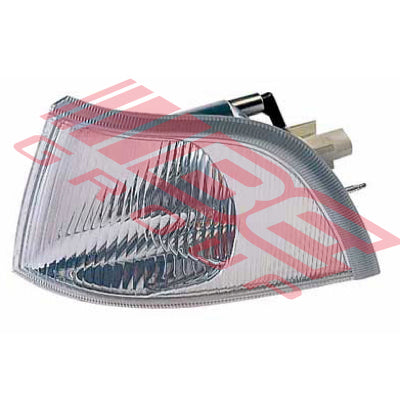 9042097-7G - CORNER LAMP - L/H - CLEAR - CHROME INNER - TO SUIT - VOLVO S40/V40 1998-01