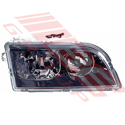 9042194-4G-HEADLAMP - R/H - 4 PIN - BLACK-TO SUIT -VOLVO S40/V40 2001-03