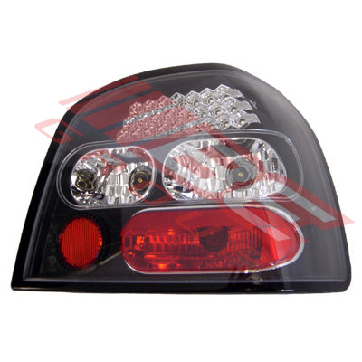9522098-93PG - REAR LAMP - SET - L&R - JDM - BLACK TO SUIT - VW GOLF MK3 1H 1991- 1998
