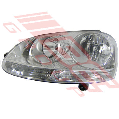 9524094-5G - HEADLAMP - L/H - CHROME - ELECTRIC - TO SUIT - VW GOLF MK5 1K 2003- 2009