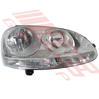 9524094-6G - HEADLAMP - R/H - CHROME - ELECTRIC - TO SUIT - VW GOLF MK5 1K 2003- 2009