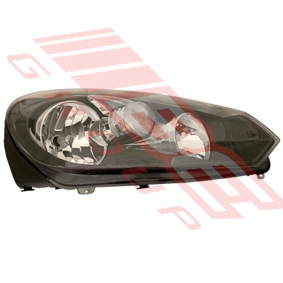 9525094-2G - HEADLAMP - R/H - ELECTRIC - BLACK - H-TYPE - TO SUIT - VW GOLF MK6 5K 2008- 2012